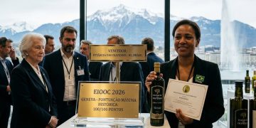 TOPO DO MUNDO: AZEITE BRASILEIRO CRAVA NOTA MÁXIMA NA SUÍÇA