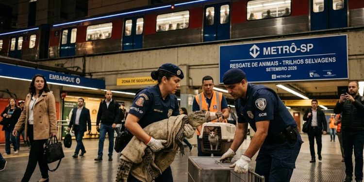 TRILHOS SELVAGENS: RESGATES DE ANIMAIS CRESCEM NO METRÔ