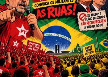 Presidente do PT sinaliza colocar militâncias nas ruas   se as eleições de Lula não forem reconhecidas por Trump e Flávio