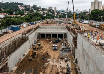 BARREIRA CONTRA A ÁGUA: SP constrói megapiscinão para enfrentar temporais