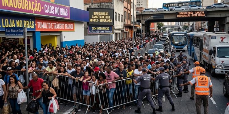 CAOS NO BRÁS: INAUGURAÇÃO TRAVA TRÂNSITO E GERA TUMULTO