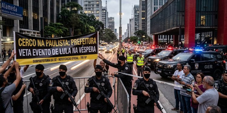 CERCO NA PAULISTA: PREFEITURA VETA EVENTO DE LULA NA VÉSPERA