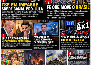 Segunda-feira de fé, disputa eleitoral e tensão no TSE marcam o noticiário brasileiro