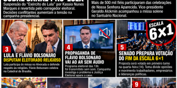 Segunda-feira de fé, disputa eleitoral e tensão no TSE marcam o noticiário brasileiro