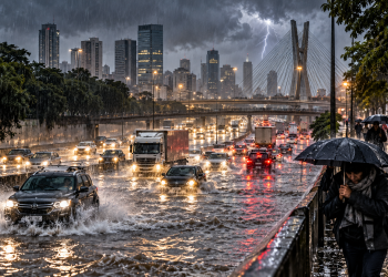 CHUVA E FRIO EM SP