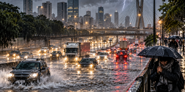 CHUVA E FRIO EM SP