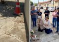 FÉ NO CONCRETO: ROSTO EM CALÇADA MOBILIZA CIDADE EM SP