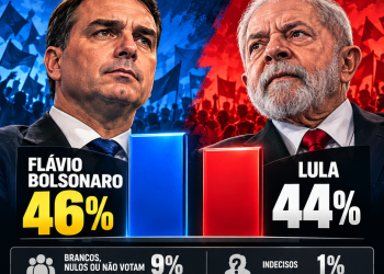 QUAEST: FLÁVIO BOLSONARO MARCA 46% CONTRA 44% DE LULA