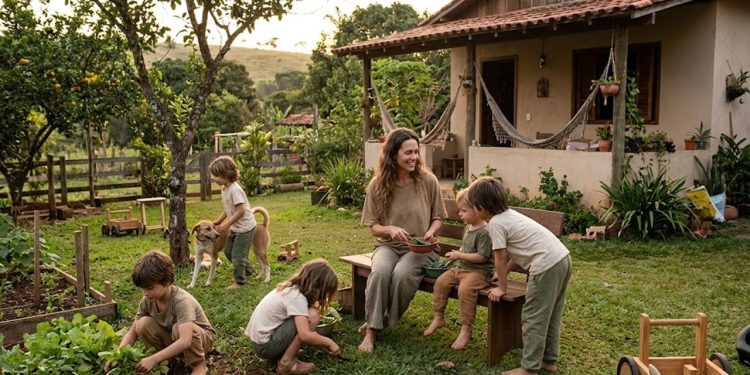 LONGE DO CONSUMISMO: Filha de Ana Maria vive vida simples no campo