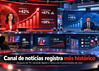 CNN BRASIL SUPERA GLOBONEWS EM ALCANCE E REGISTRA MÊS HISTÓRICO