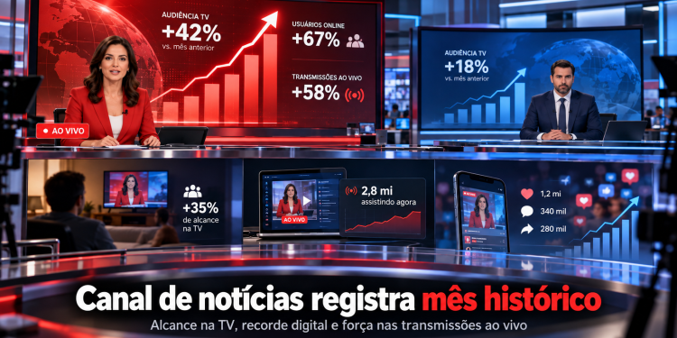 CNN BRASIL SUPERA GLOBONEWS EM ALCANCE E REGISTRA MÊS HISTÓRICO