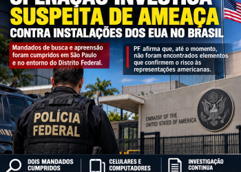 PF faz operação após suspeita de ameaça contra instalações diplomáticas dos EUA no Brasil