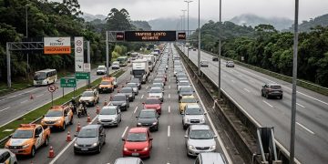TRAVA NO ASFALTO: ANCHIETA E IMIGRANTES SOMAM 15 KM DE RETORNO