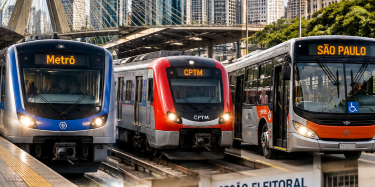 1. Eleição 2026: transporte público será gratuito neste domingo em São Paulo