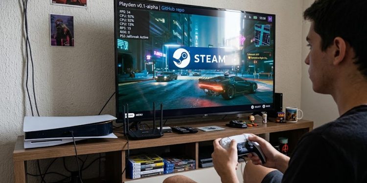 VIDEOGAME HÍBRIDO: PS5 DESBLOQUEADO EXECUTA STEAM