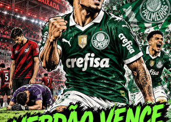Palmeiras vence o Athletico-PR por 2 a 0 e assume a liderança do Brasileirão
